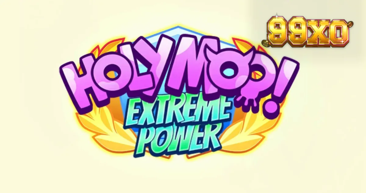 Holy Moo! Extreme Power স্লট গেমের একটি দৃশ্য যেখানে কার্টুনিশ গরুর দেবতারা দেখা যাচ্ছে।